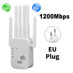 1200Mbps Wireless Wifi Repeater WIFI Extender Signal Booster 2.4G 5G Dual-Band Network 802.11Ac Wifi Amplifier Router